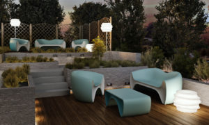 3d visualization exterior rendering patio