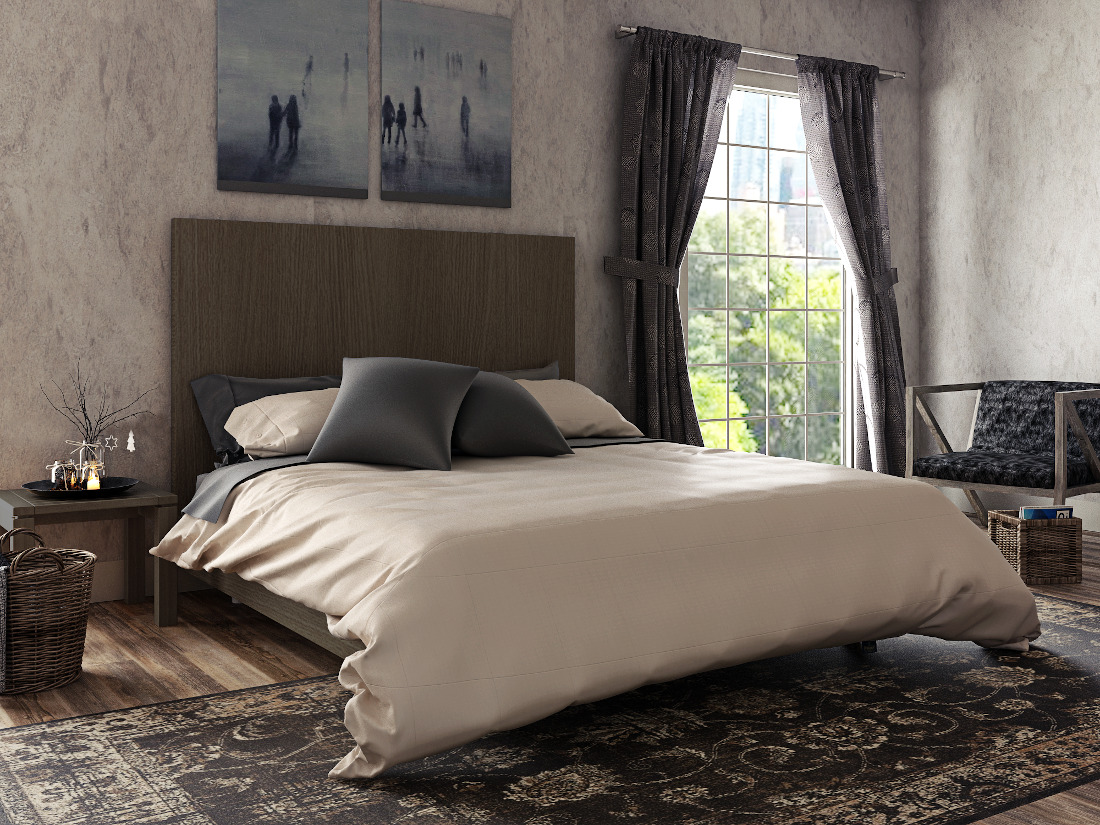 3d visualization residential rendering country house bedroom with bed 2832 2