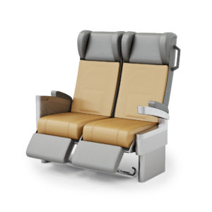 3d visualization white background rendering train chair