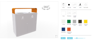 Waste Receptacle - 3d product configurator