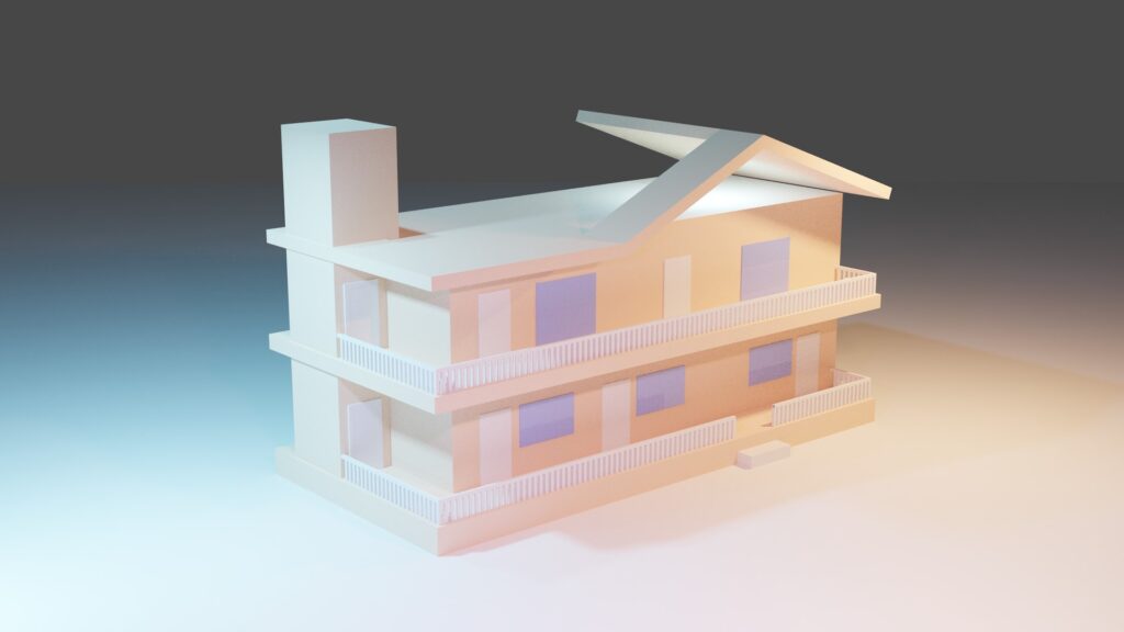low poly vs high poly - 3d visualization